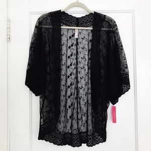 Xhilaraton Black Lace Cover Up